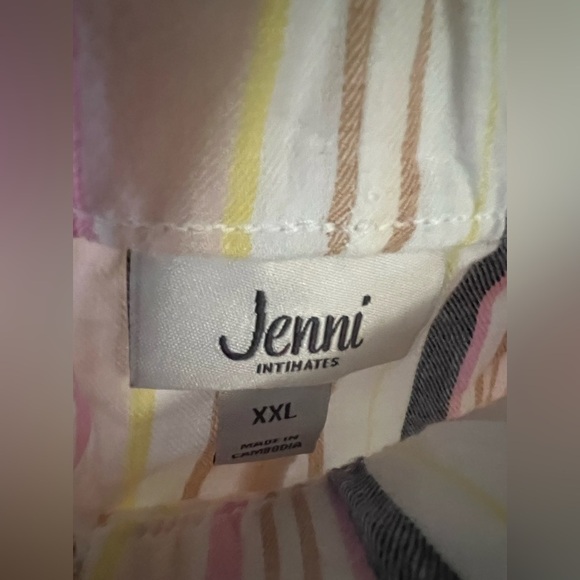 Jenni Sleepwear, XXL, NWT, 100% Cotton. W20” w/o stretch, lgth 15”, (T4) - Picture 4 of 6